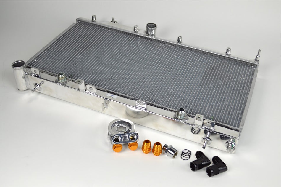 02-07 Impreza WRX/STI All-Aluminum Radiator - W/ Built-in Oil Cooler
