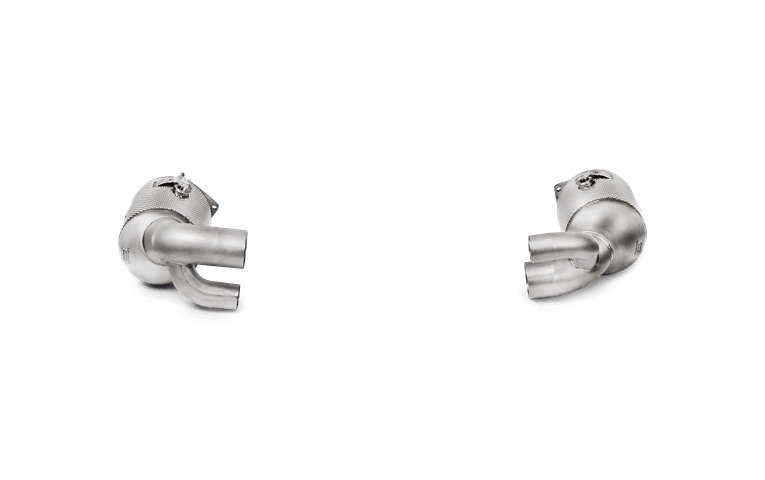 Akrapovic Link Pipe Set w Cat (SS) Porsche 911 Carrera Cabriolet /S/4/4S/GTS (991.2)