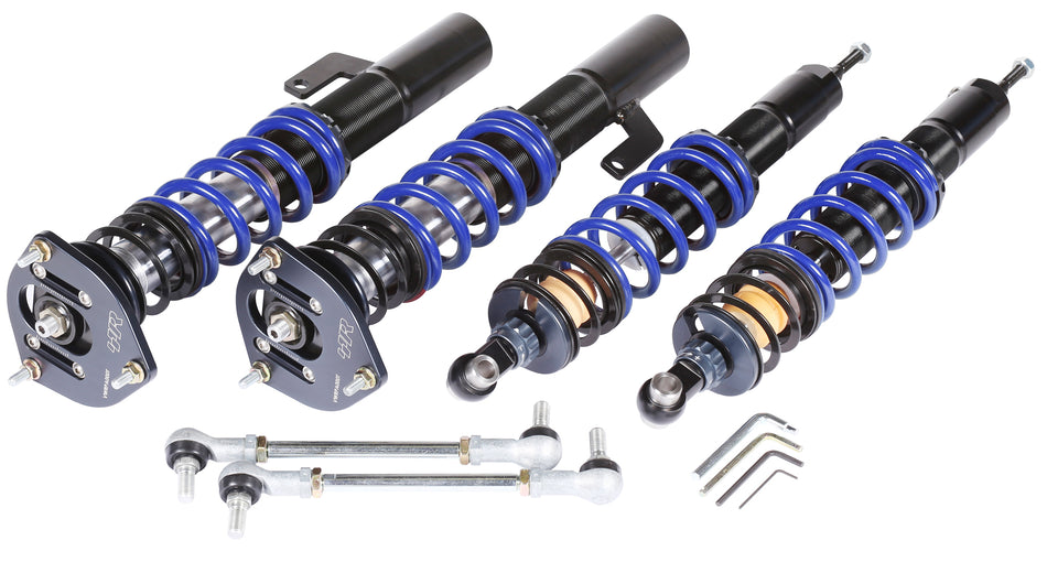 Racingline Track Suspension Kit, 2 Way Adjustable & Rear Coilover Inc Top Mount