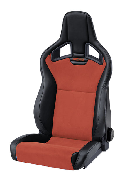 Recaro Cross Sportster CS with heating - Ambla Leather black / Dinamica Suede red