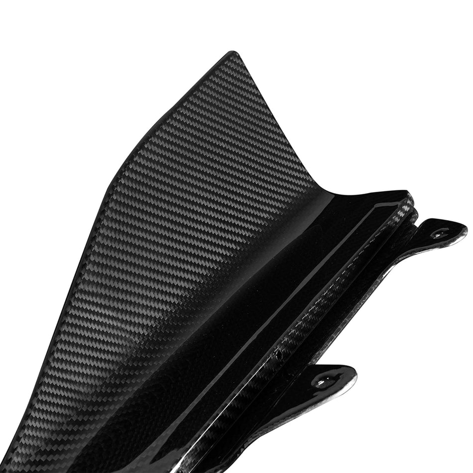 MHC+ BMW M2 F87 Performance Style Front Winglets In Gloss Pre Preg Carbon Fibre (F87 inc Competition)