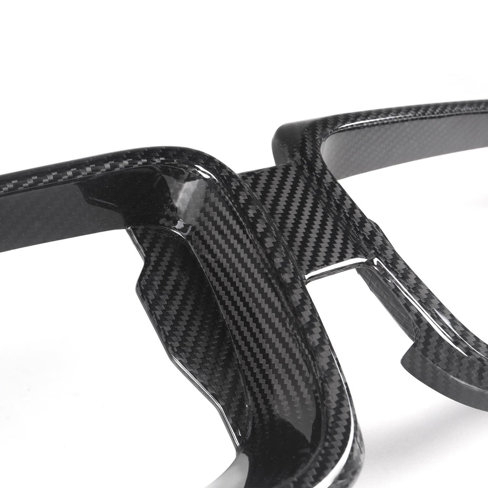 MHC+ BMW 2 Series Front Grille Surround In Gloss Pre Preg Carbon Fibre (G42 inc. M240i)