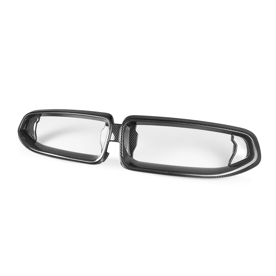 MHC+ BMW 2 Series Front Grille Surround In Gloss Pre Preg Carbon Fibre (G42 inc. M240i)