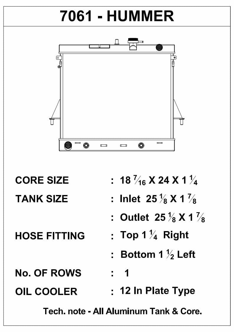 Chevy Colorado 5.3L / GMC Canyon 5.3L / Hummer H3 All-Aluminum Radiator
