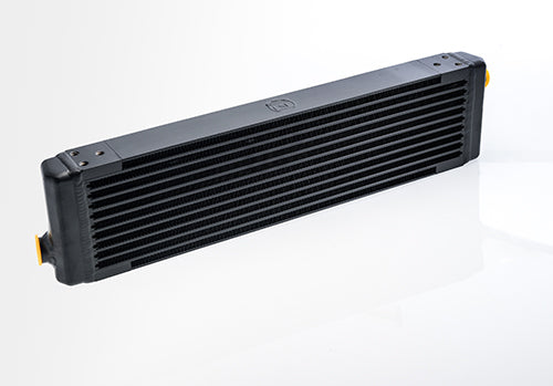 CSF Universal Signal-Pass Oil Cooler w/ Direct Fitment for Porsche 911 center front oil cooler (RSR Style) - M22 x 1.5 connections - 24'L x 5.75'H x 2.16'W