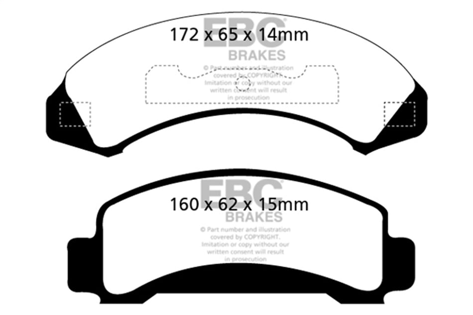6000 Series Greenstuff Truck/SUV Brakes Disc Pads