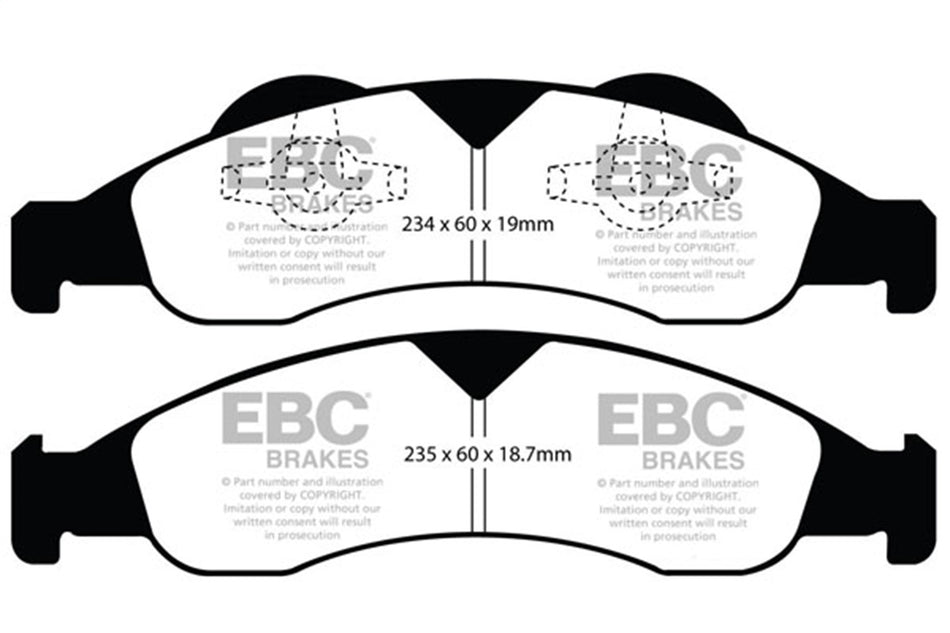 6000 Series Greenstuff Truck/SUV Brakes Disc Pads