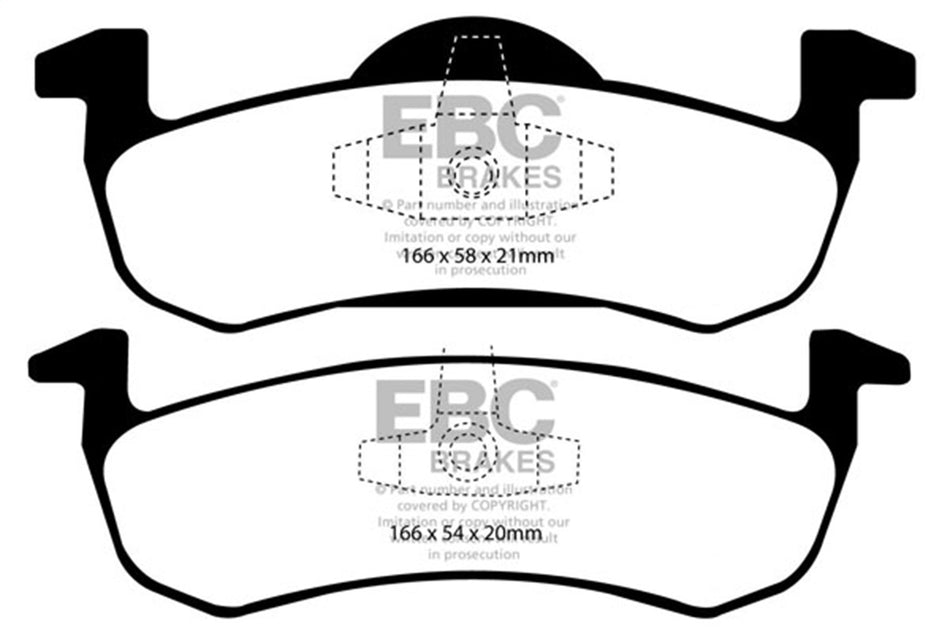 6000 Series Greenstuff Truck/SUV Brakes Disc Pads