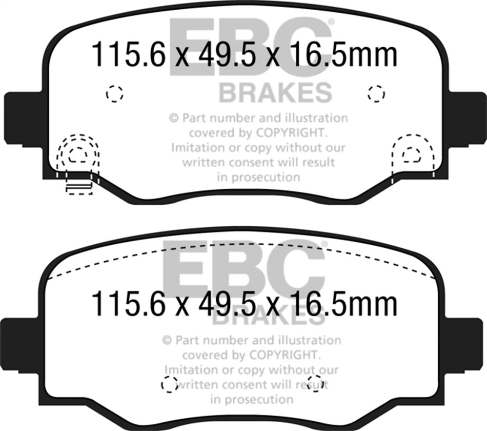 6000 Series Greenstuff Truck/SUV Brakes Disc Pads