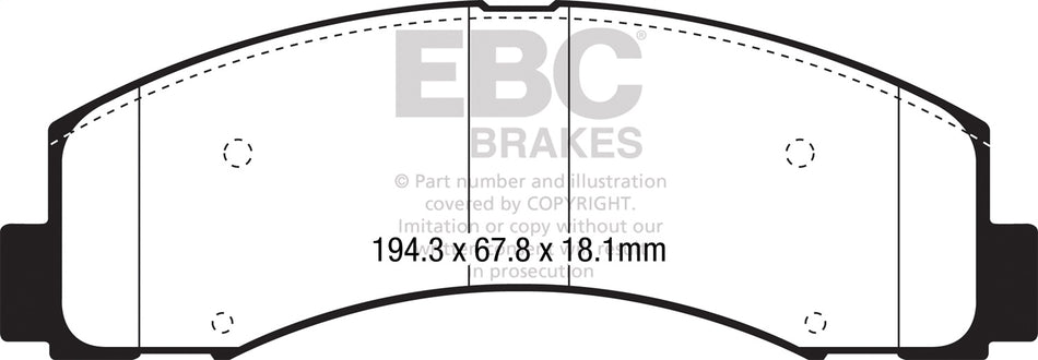 6000 Series Greenstuff Truck/SUV Brakes Disc Pads
