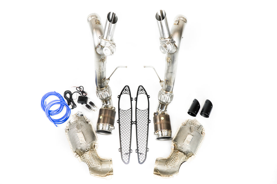 Fabspeed McLaren 570S / 540C "918 Style" Valvetronic Sport Catalytic Converter Exhaust System