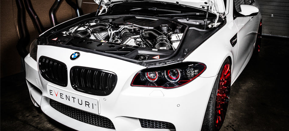 Eventuri BMW F10 M5 - Kevlar Intake with Black Tubes