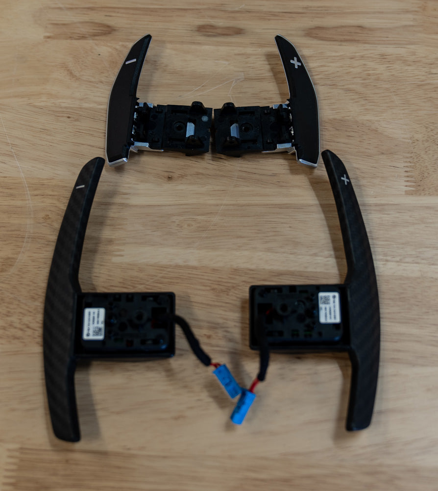 R44 Performance BMW F Series Paddles - Matte Carbon Fibre