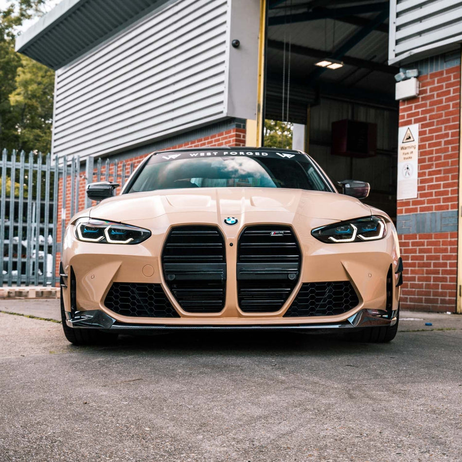 MHC+ BMW M3/M4 Performance Style Front Splitter In Pre Preg Carbon Fibre (G80/G81/G82/G83)