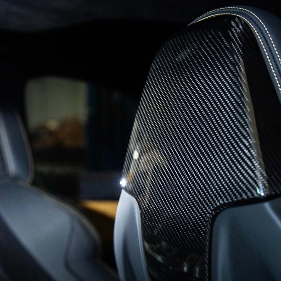 MHC+ BMW M2/M3/M4/X3M/X4M Seat Back Covers In Pre Preg Carbon Fibre (G80/G81/G82/G83/F97/F98/G87)