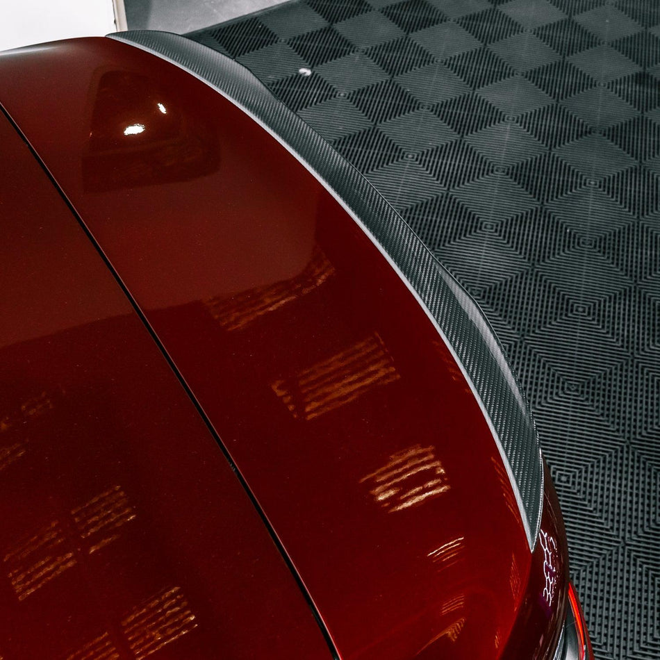 MHC+ BMW M4/4 Series V Style Rear Spoiler In Pre Preg Carbon Fibre (G83/G23)