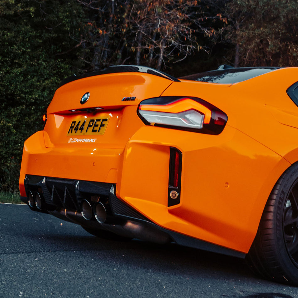 MHC+ BMW M2 2023 G87 Edition 1 Rear Diffuser 3pcs In Pre Preg Gloss Carbon Fibre (G87)