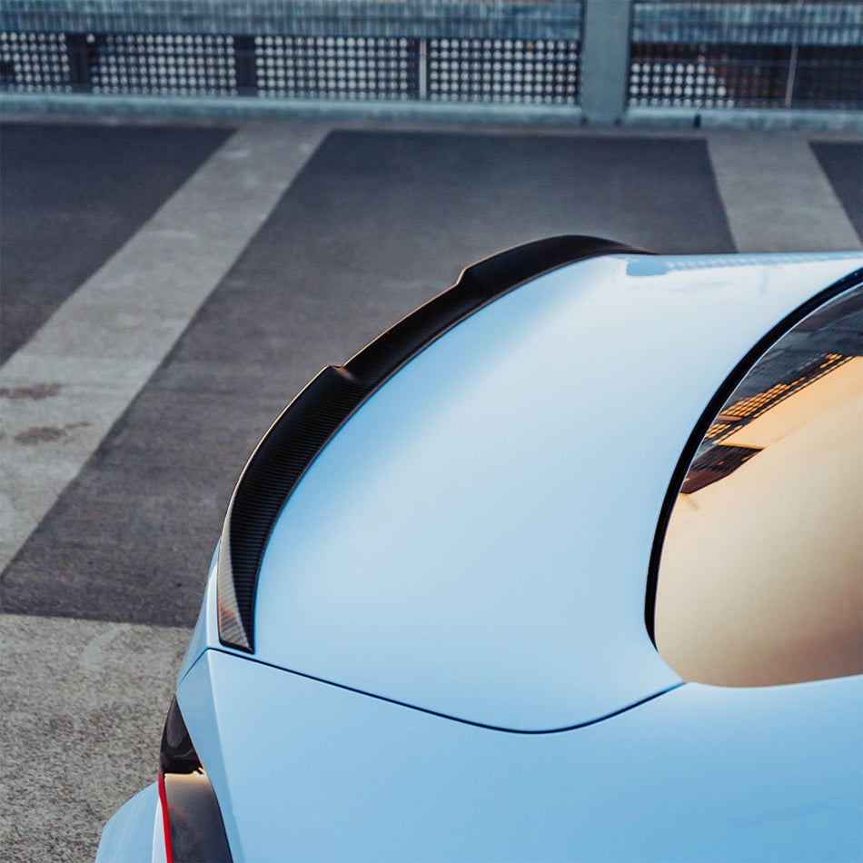 MHC+ BMW M2/M240i V Style Rear Spoiler In Pre Preg Carbon Fibre (G87/G42)