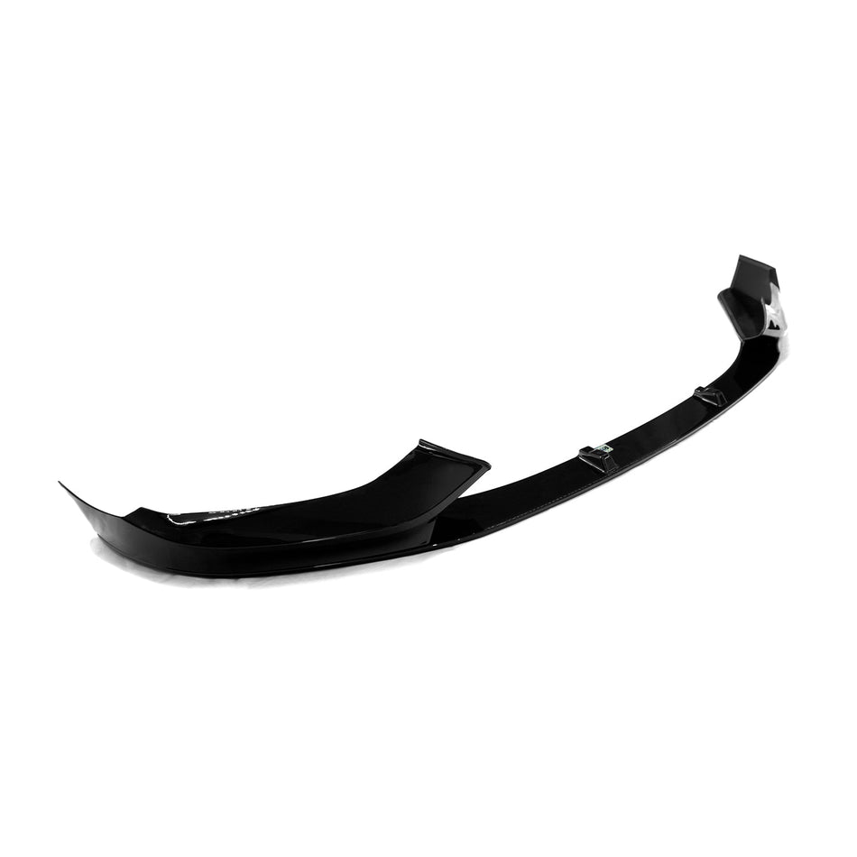 MHC Black BMW 1 Series Performance Style Front Splitter In Gloss Black (F20/F21)