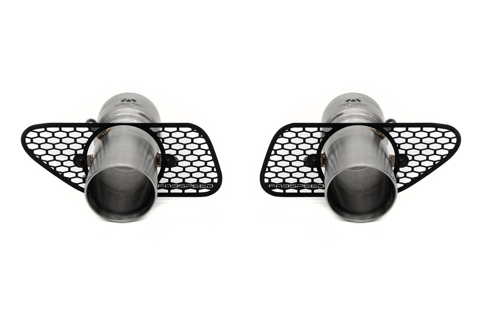 Fabspeed McLaren 650S Supersport X-Pipe Exhaust System w/ Tips - LT Style Dual Tips (Brushed)