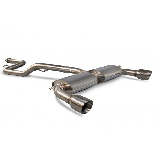 Scorpion Non-resonated cat-back system for Ford Fiesta Ecoboost 1.0T 100,125 & 140 PS