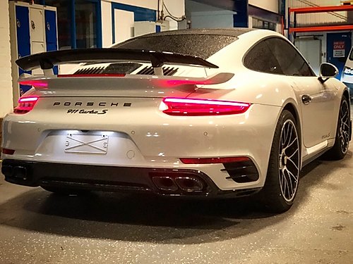 BRE Porsche 991 Turbo / S - Rear system Stainless