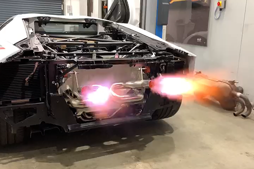 BRE Lamborghini Aventador SVJ Decat Pipes