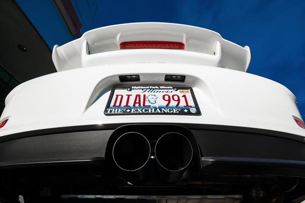 SharkWerks 991 GT3 100mm Exhaust tip (black) for 2013+ 991 GT3