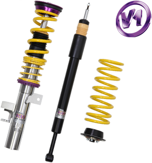 KW Variant 1 Coilovers for A3; (8P) - with electronic dampers incl. Sportback; 2WD - susp strut Ø 55mm